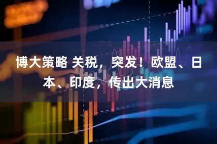 博大策略 关税，突发！欧盟、日本、印度，传出大消息